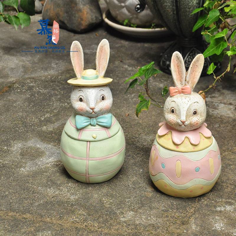 Rural Cai Painted Couple Fragrant Rabbit Rabbit