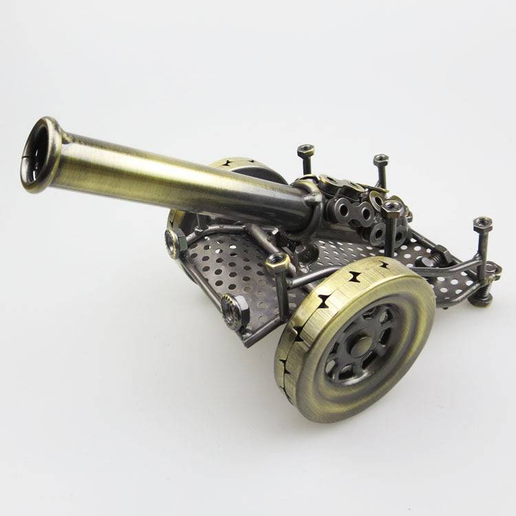 New artillery model Metal crafts Creative European -style decorative props floor heat selling D25