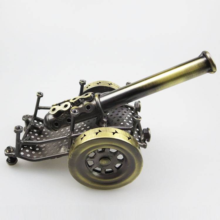New artillery model Metal crafts Creative European -style decorative props floor heat selling D25