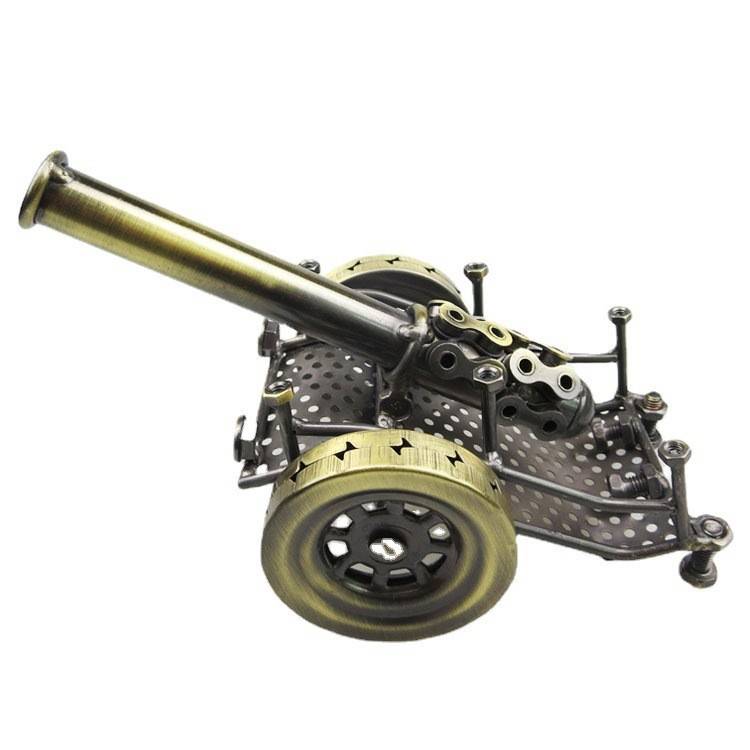 New artillery model Metal crafts Creative European -style decorative props floor heat selling D25