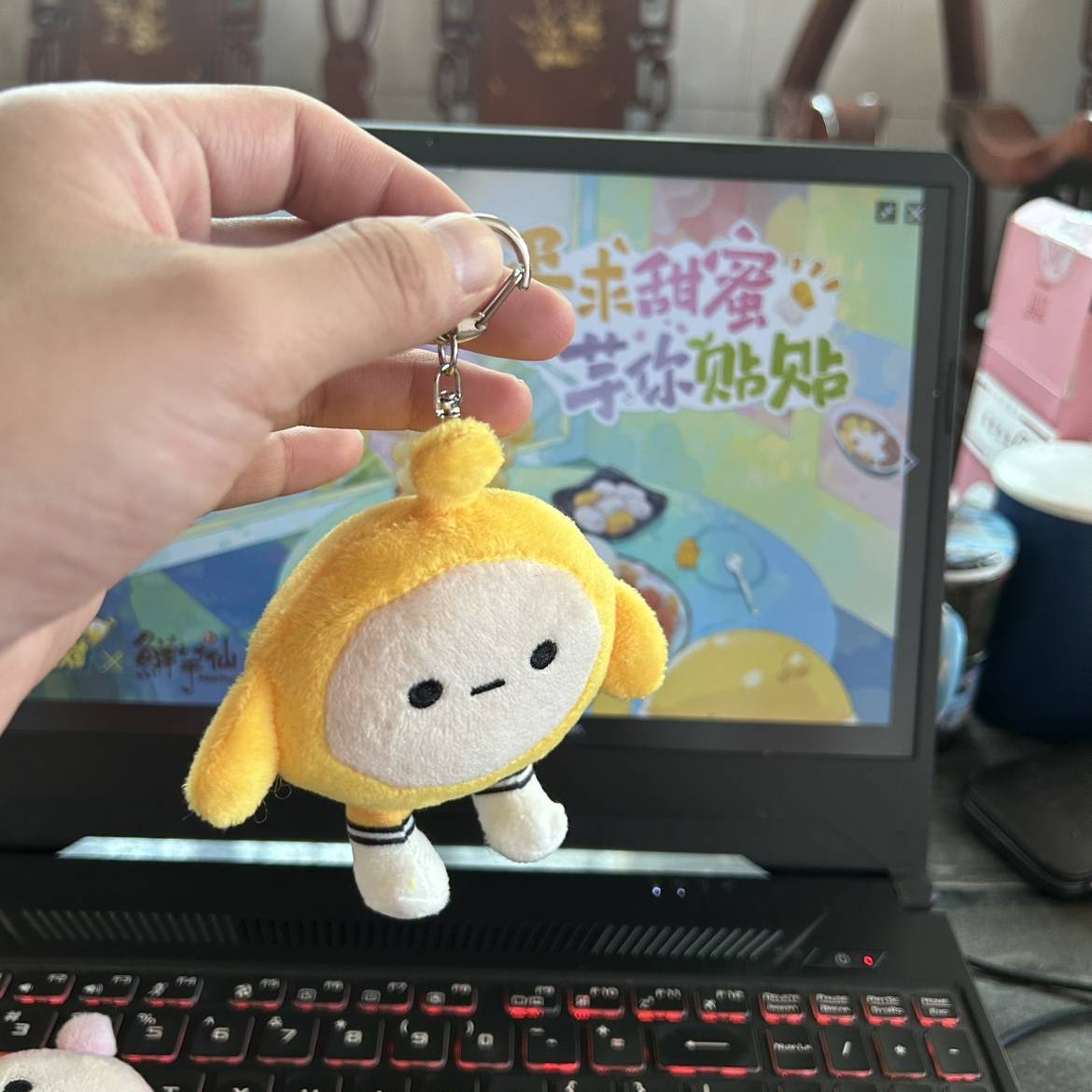 Export quality eggs party plush small pendant doll cute kawaii pendant to send girlfriend