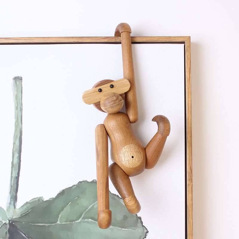 Danish puppet ornament Nordic INS home decoration solid wooden animal craft wood products creative gift