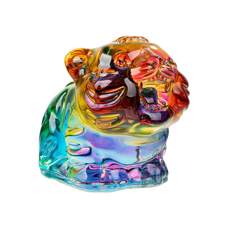 Crown Crystal Crystal Tiger Slice Colorful Yellow