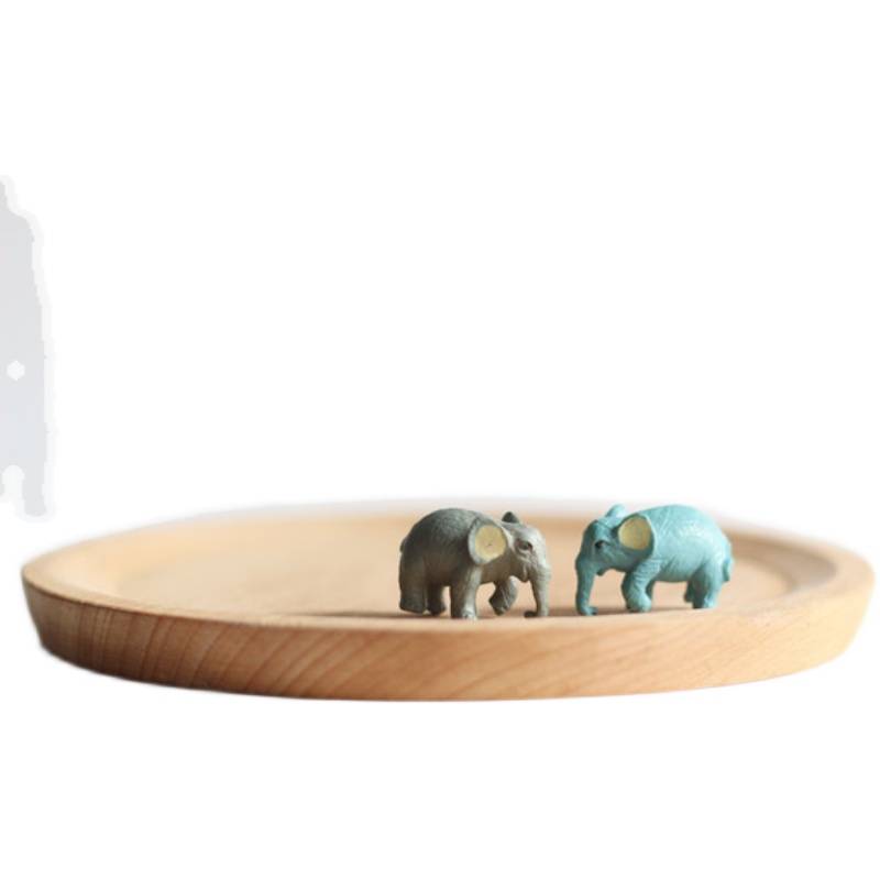 Genuine bulk simulation animal mini version super trumpet gray elephant small elephant micro -shrinking model ornament
