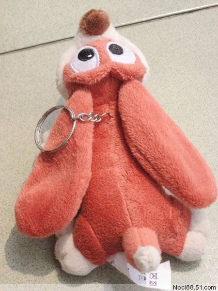 Exit plush toy original single -eye long ear long -ear papass dolls, nose dog gangsters keychain pendant