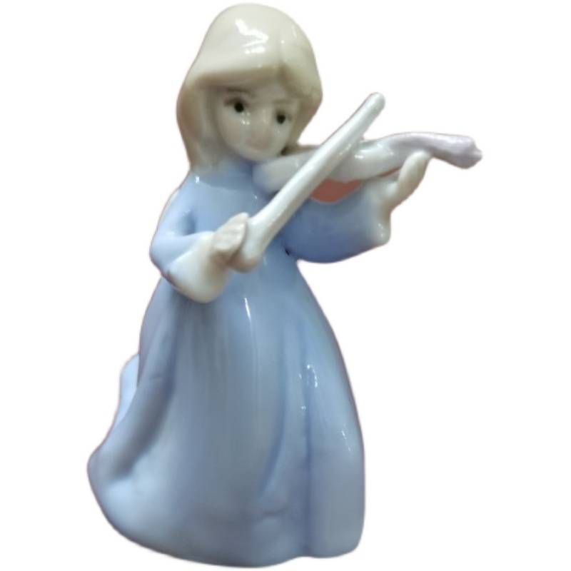 Exit original single -end hand -painted ceramic girl angel all -porcelain ornament creative gift crafts