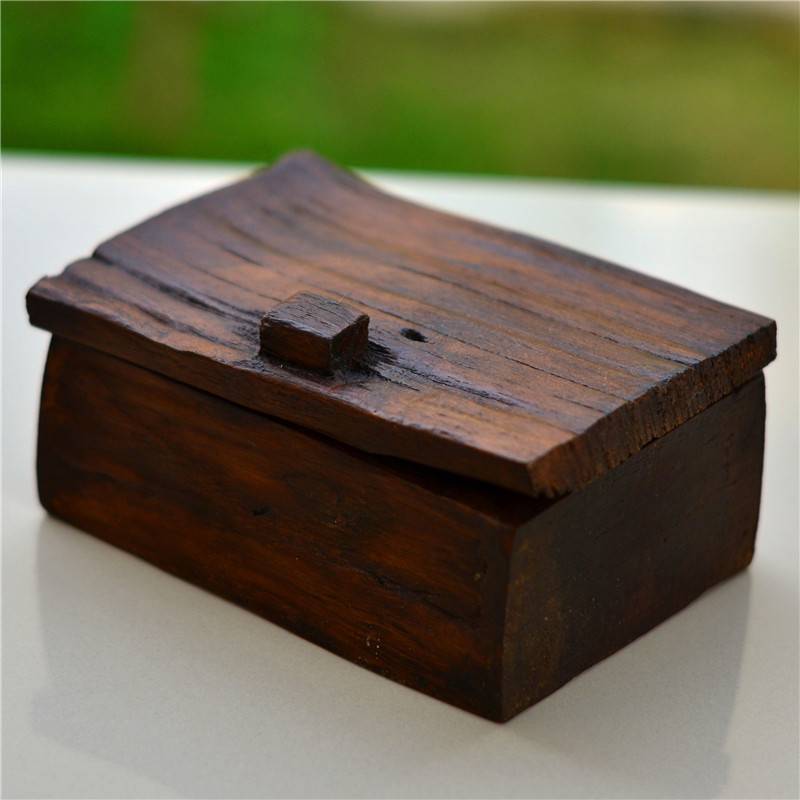 Shimahaha Thai craft woodcarvan storage box jewelry box desktop settings solid wood business card box square creativity