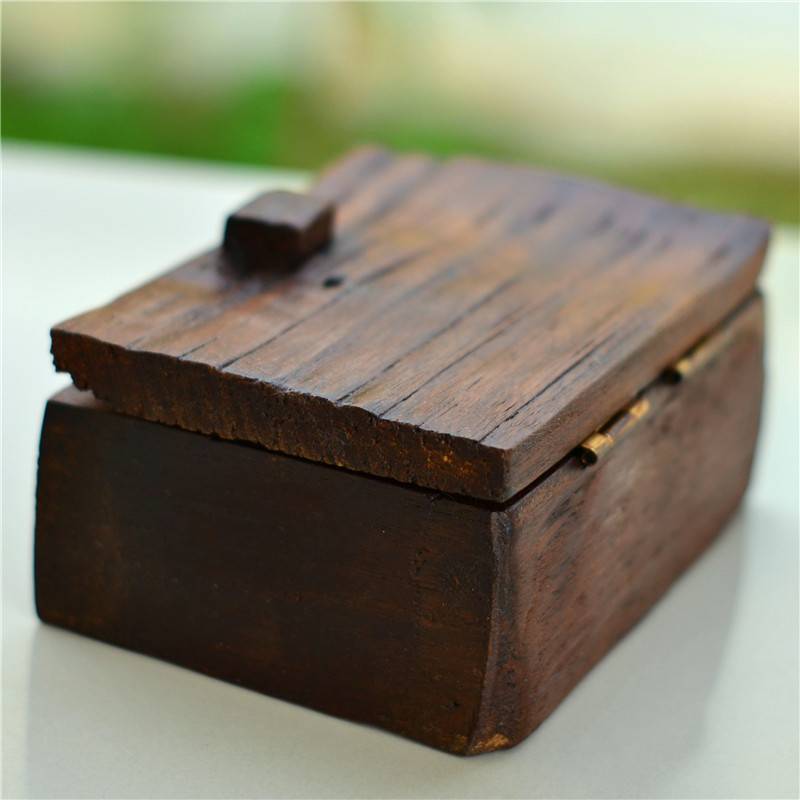 Shimahaha Thai craft woodcarvan storage box jewelry box desktop settings solid wood business card box square creativity