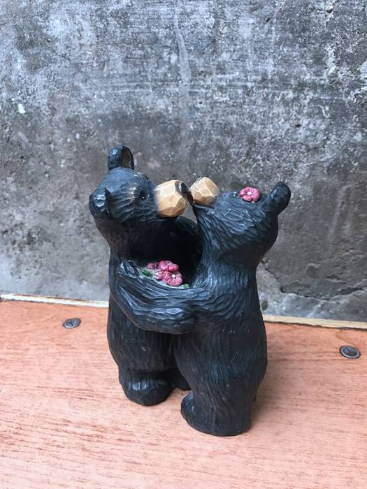 Bear sample resin carving gift home decoration
