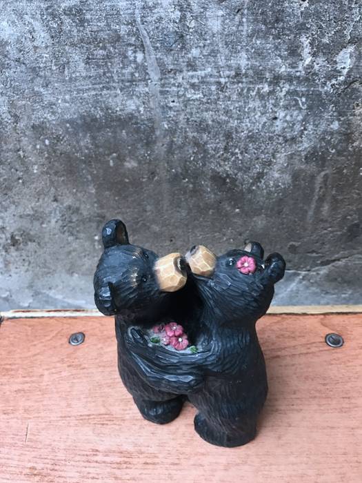Bear sample resin carving gift home decoration