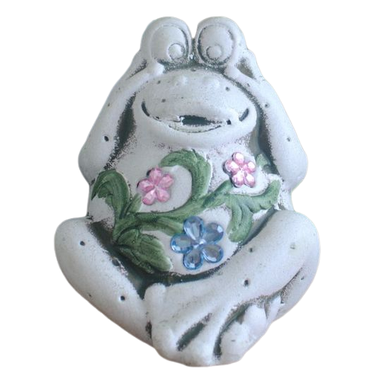 Rural retro making old cute wind frog small decoration