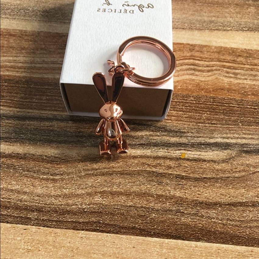Limited Easter Rabbit keychain Super cute gift Couple key ring bag pendant