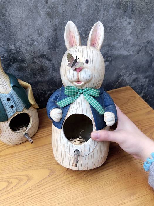 Sample carving Rabbit Gong Chicken Villa Home Decoration
