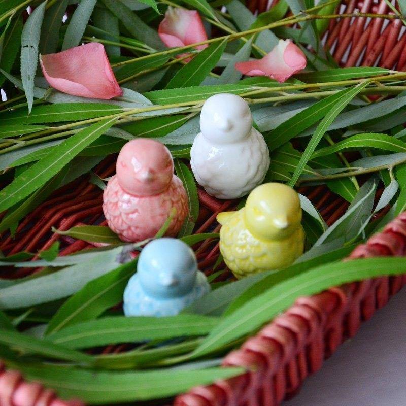 Animal Porcelain Ceramic Bird Broken Desktop Small Playing Home Jewelry Crafts Scenery Slash