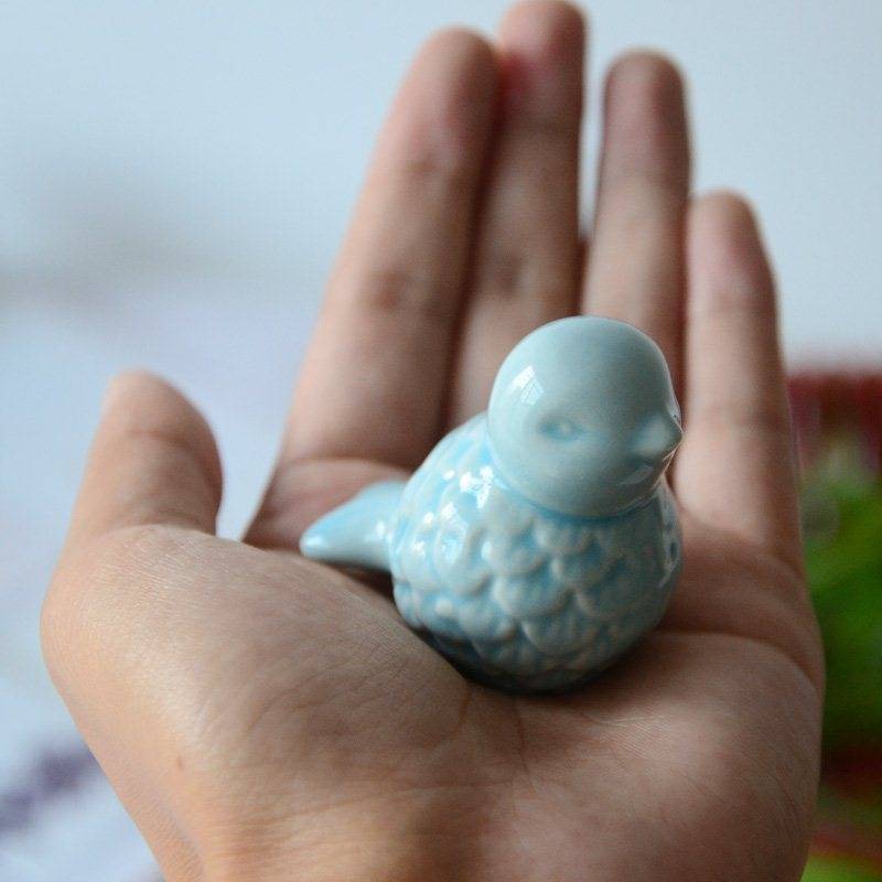 Animal Porcelain Ceramic Bird Broken Desktop Small Playing Home Jewelry Crafts Scenery Slash