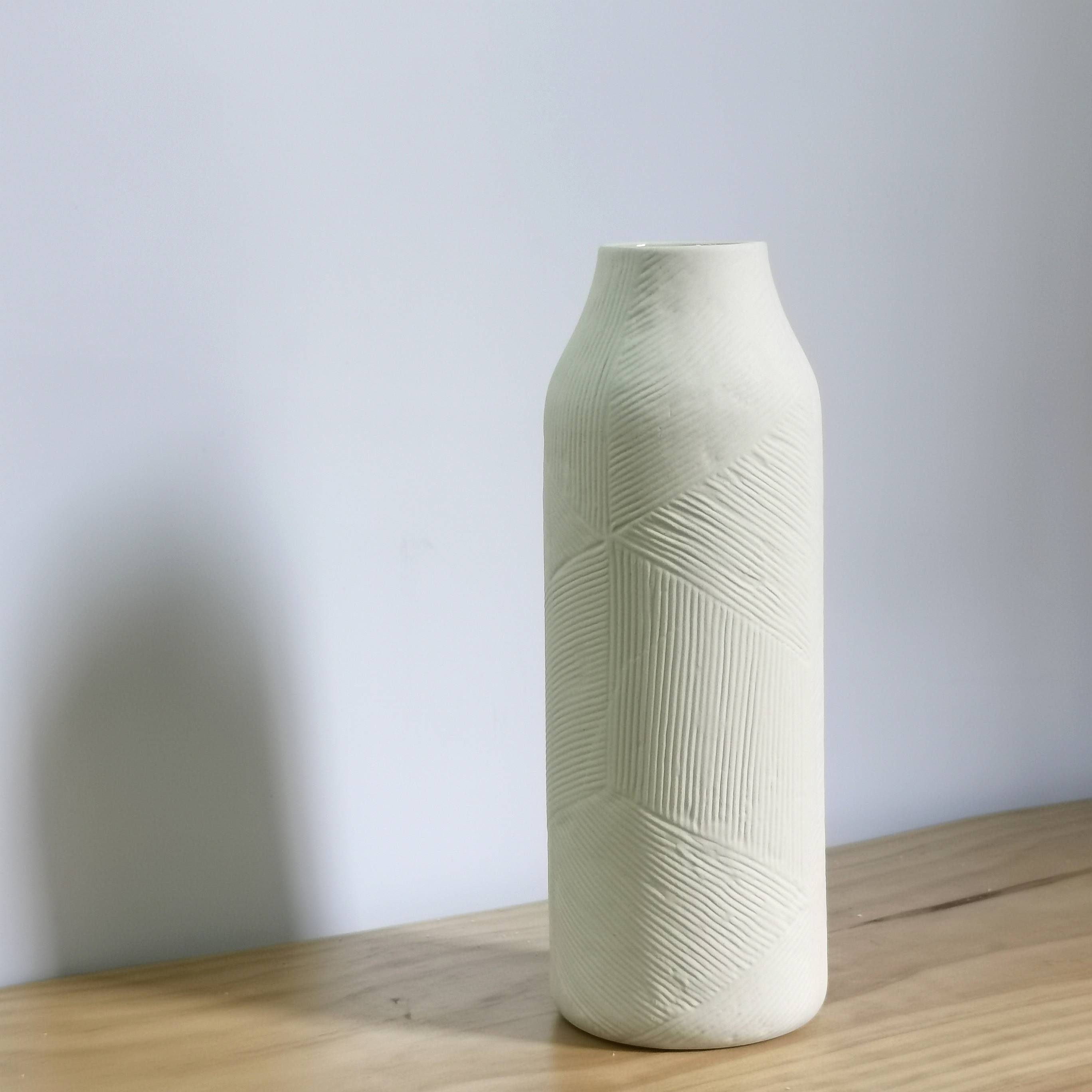 ZA*HOME texture ceramic vase Simple hydroponic