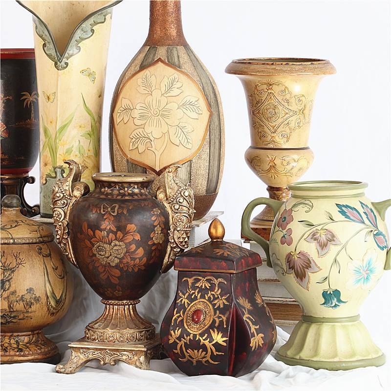 Lonely Collection-European Retro Ceramics Flower Best B & B Model Board Desktop Designment Bo Gu Gagu Furnishings