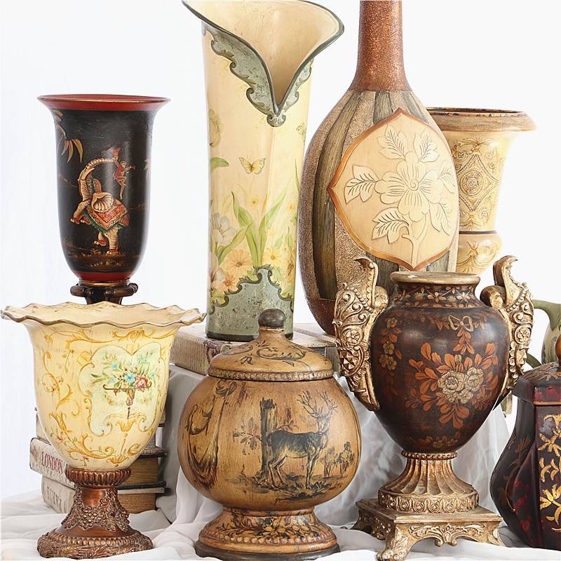 Lonely Collection-European Retro Ceramics Flower Best B & B Model Board Desktop Designment Bo Gu Gagu Furnishings