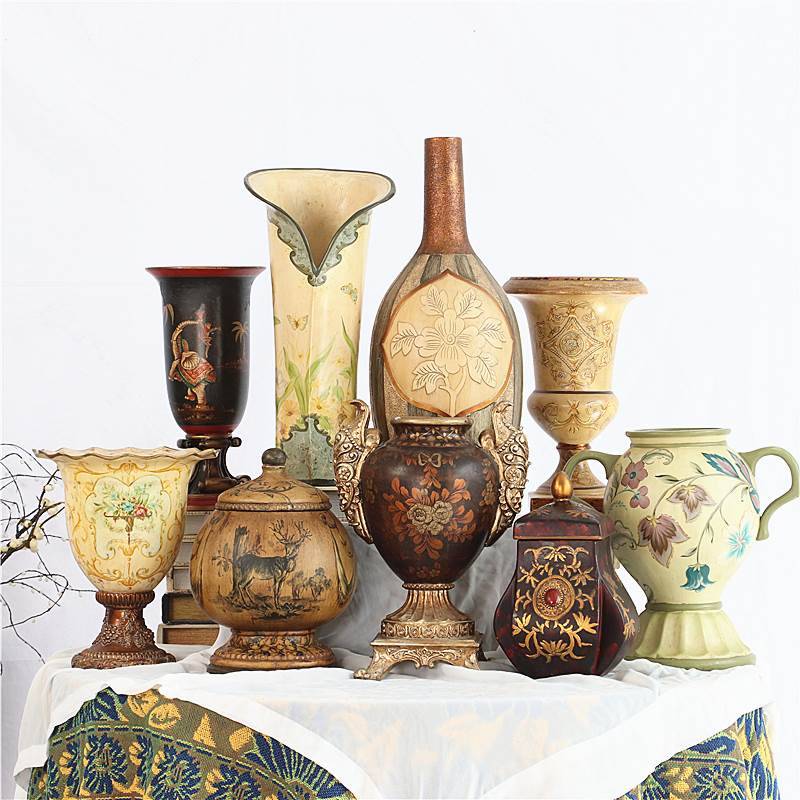 Lonely Collection-European Retro Ceramics Flower Best B & B Model Board Desktop Designment Bo Gu Gagu Furnishings