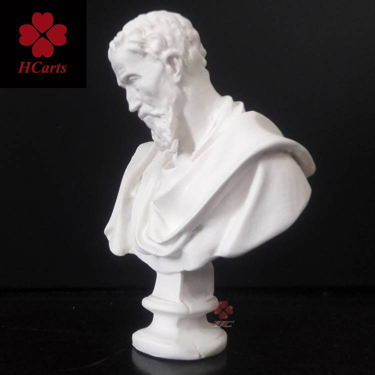 Small resin plaster chest like open desktop ornament Michelangro mini gypsum avatar hcarts gypsum statue