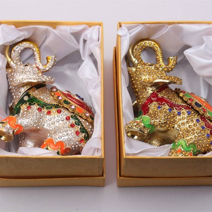 Russian diamond jewelry box European style crafts