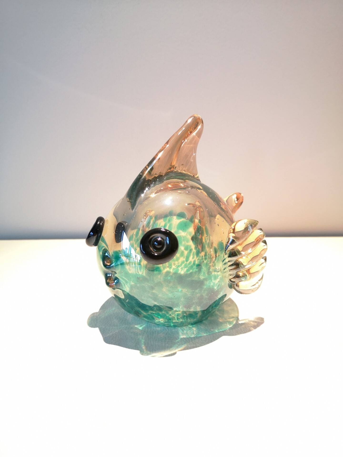 Exit handmade glass bubble fish living room ornaments
