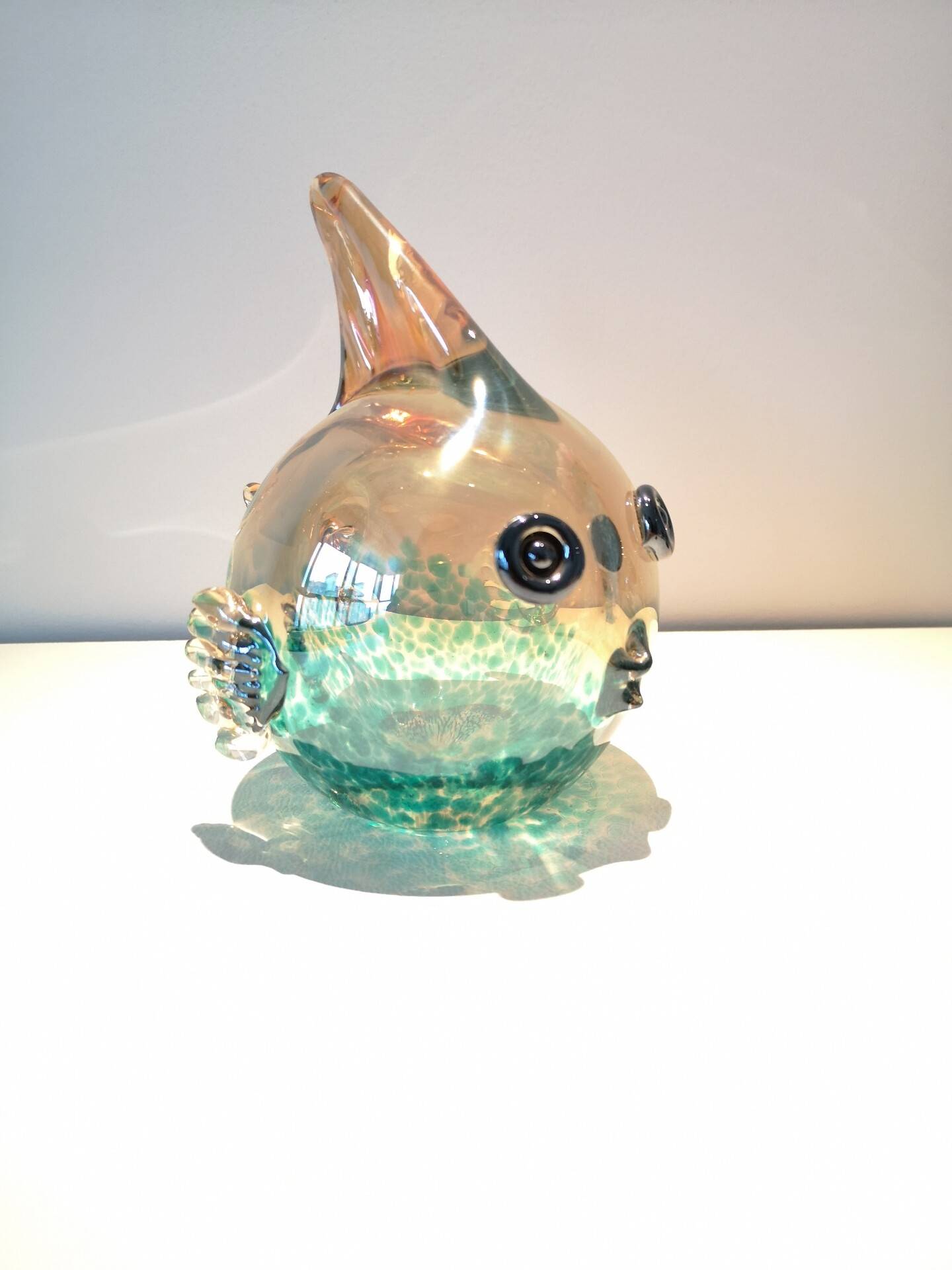 Exit handmade glass bubble fish living room ornaments