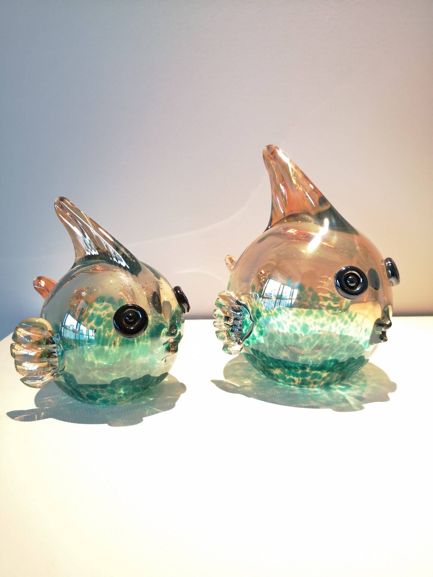 Exit handmade glass bubble fish living room ornaments