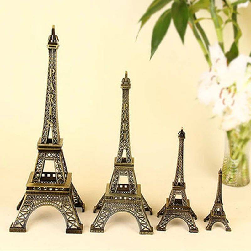 Vintage Paris Eiffel Tower Metal Crafts Home Table Ornament