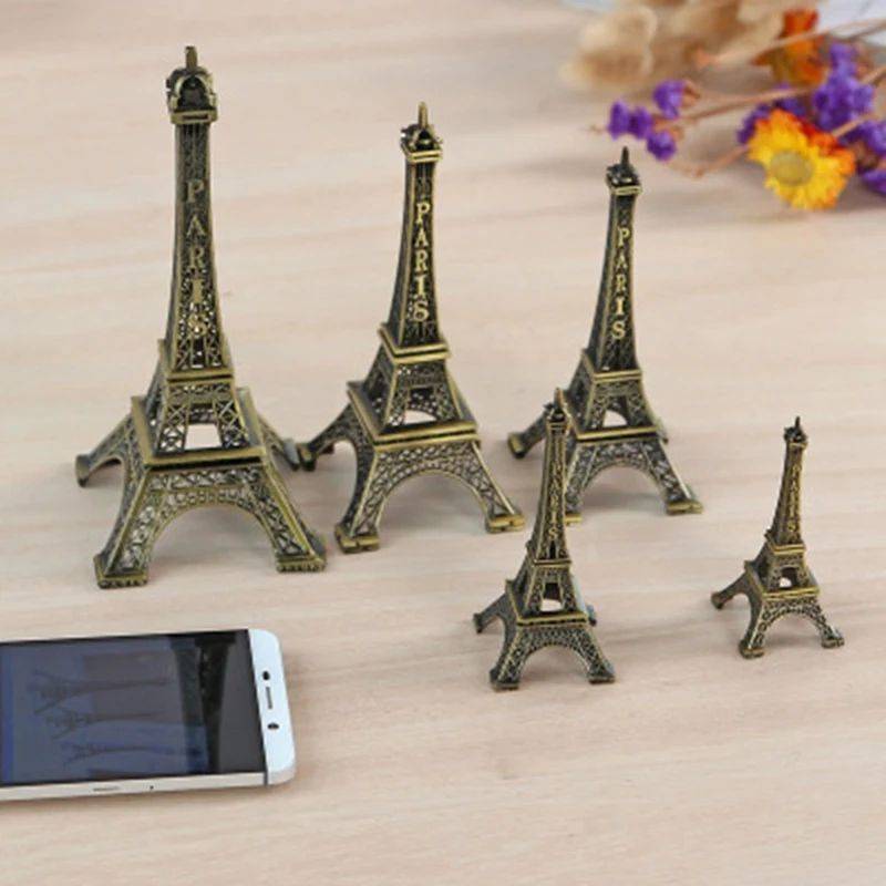 Vintage Paris Eiffel Tower Metal Crafts Home Table Ornament