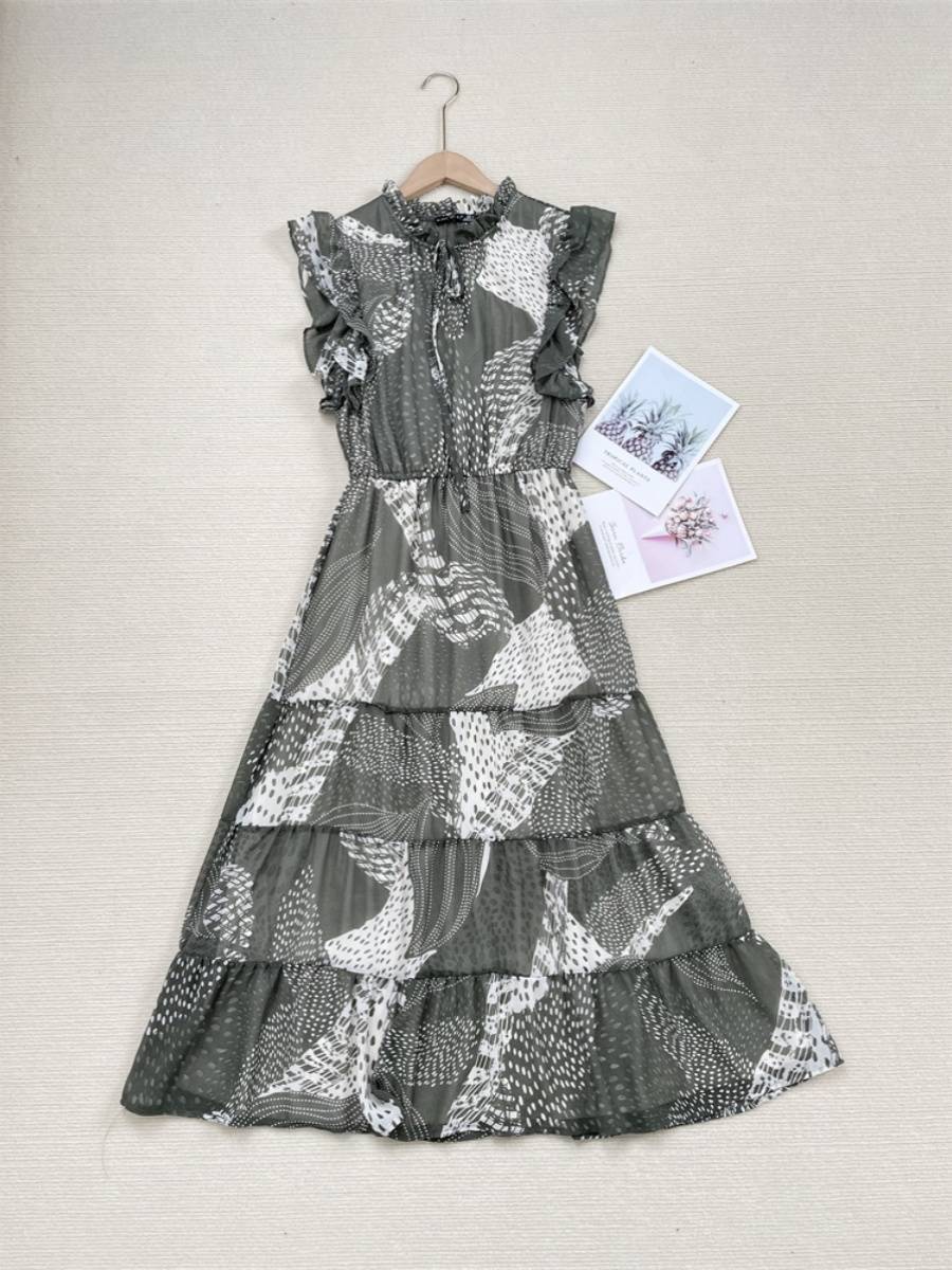 Dress dress long floral skirt