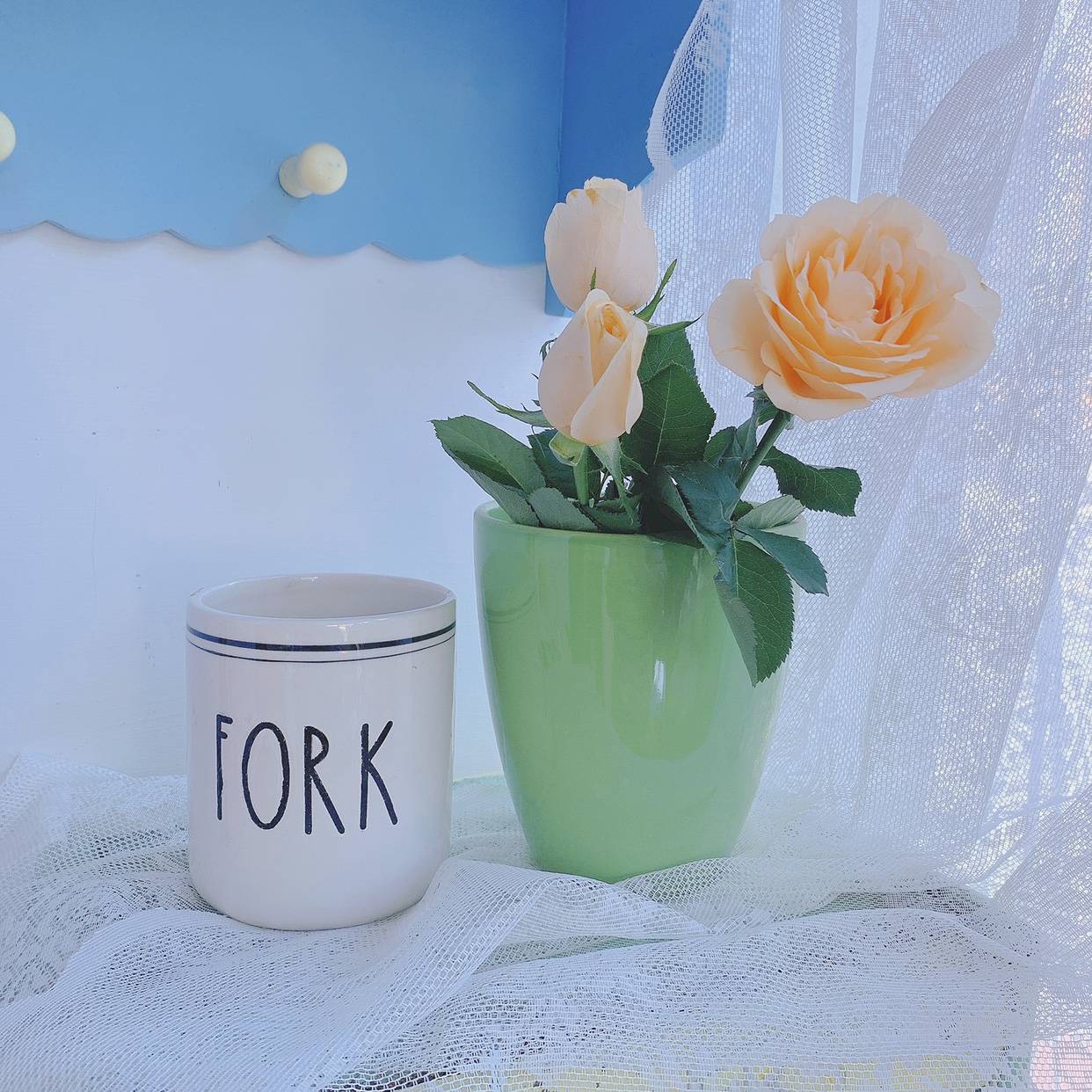 ( over 42 yuan) Small vase storage tank home decoration ceramic flower ornament