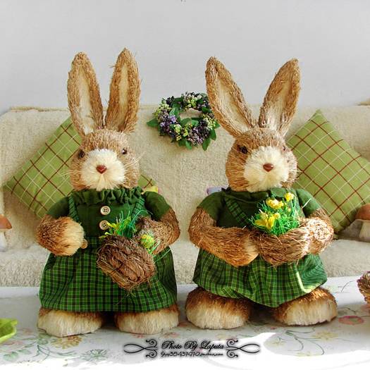 The couple's single -rural wind forest straw decorations