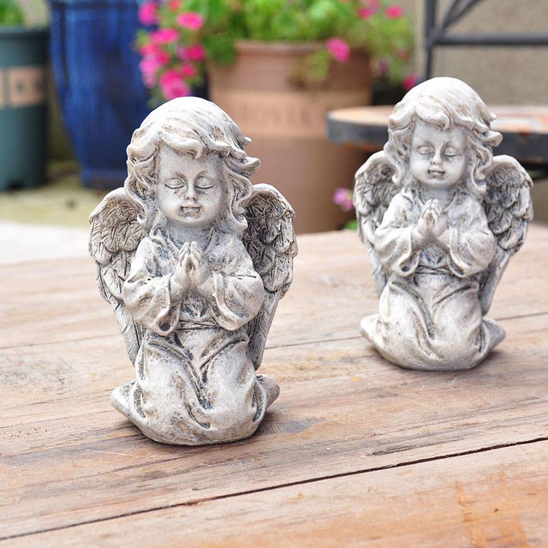 Village style retro old angel terrace succulents