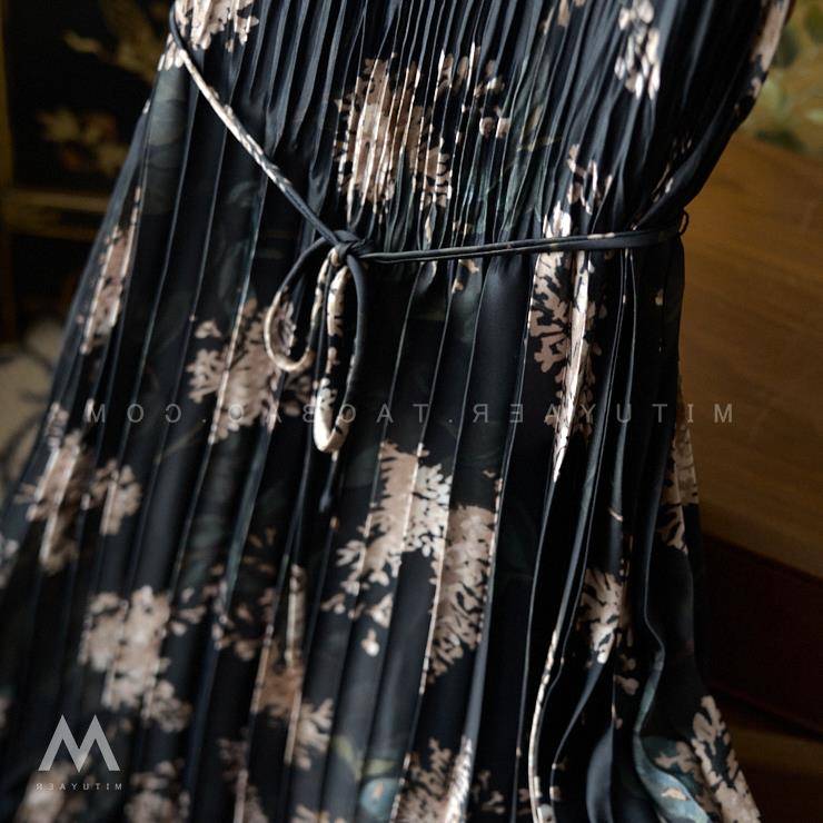 Printing belt vest and ankle dress female