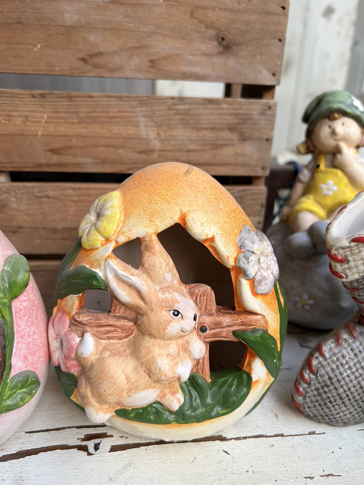 Outer single pastoral decorative egg -shaped ornament garden grocery orphan cartoon eggs ornaments flawed special price