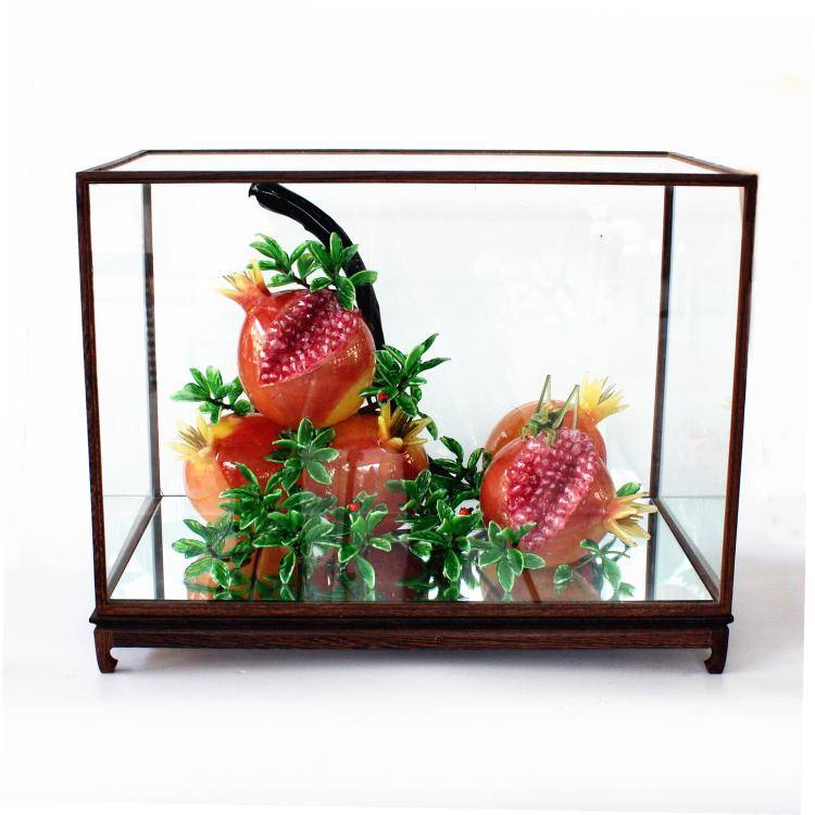 Lantern Gong Pomegranate Boshan High -end Glass Wedding Display
