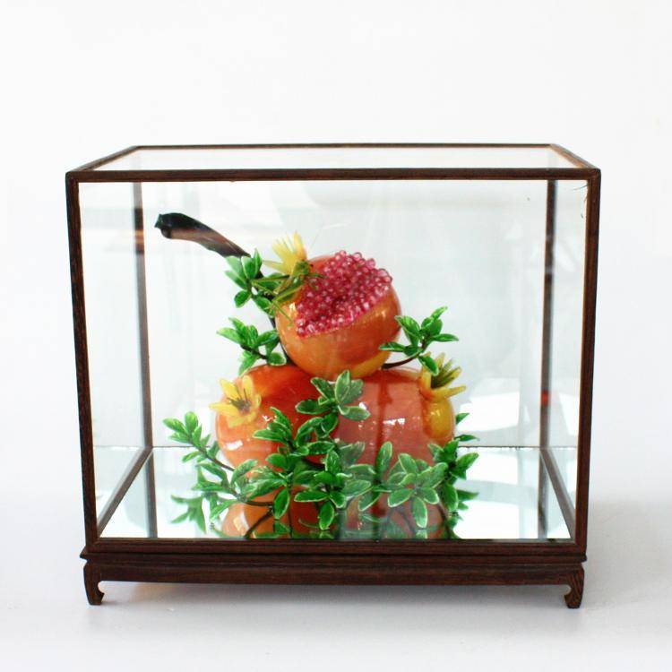 Lantern Gong Pomegranate Boshan High -end Glass Wedding Display