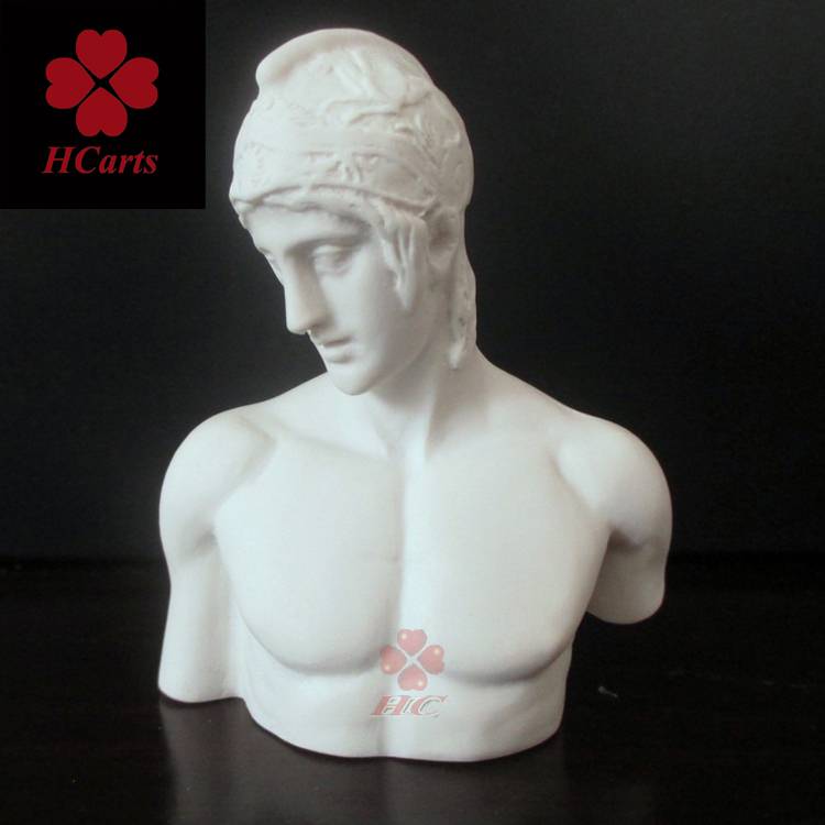 HCARTS mini small resin imitation gypsum statue of war god Mars Mars European statue desktop decoration hand
