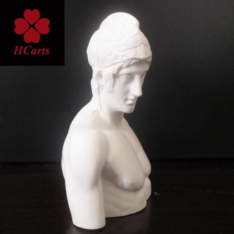HCARTS mini small resin imitation gypsum statue of war god Mars Mars European statue desktop decoration hand