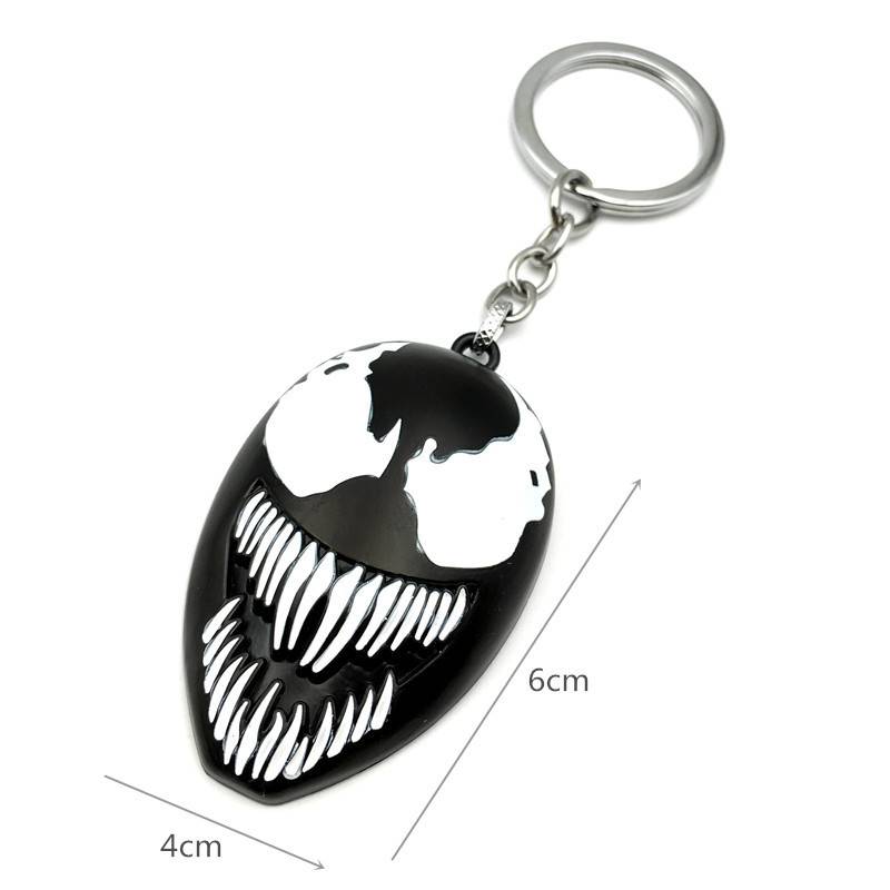 Film Avengers Venom Fatty Guardian Peripheral Venom Mask Model Model Keychain Hot Sale