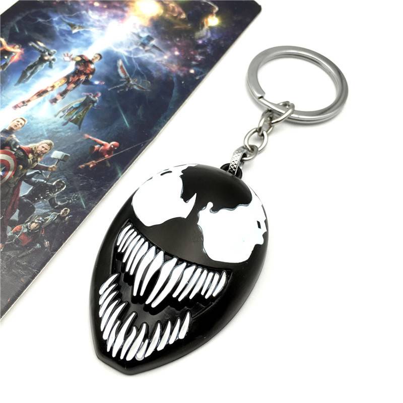 Film Avengers Venom Fatty Guardian Peripheral Venom Mask Model Model Keychain Hot Sale