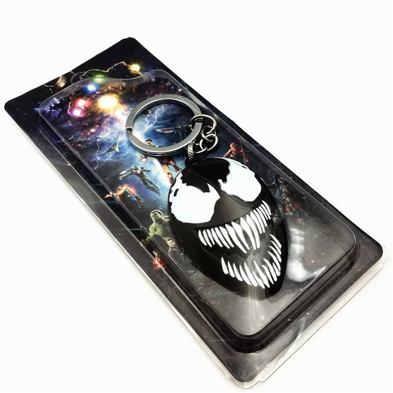 Film Avengers Venom Fatty Guardian Peripheral Venom Mask Model Model Keychain Hot Sale
