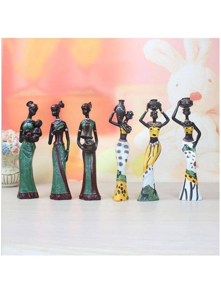 Factory exotic doll three -piece resin crafts creative home new house ornaments
