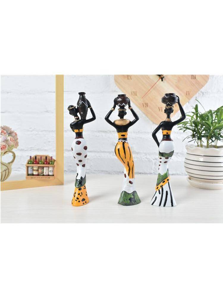 Factory exotic doll three -piece resin crafts creative home new house ornaments
