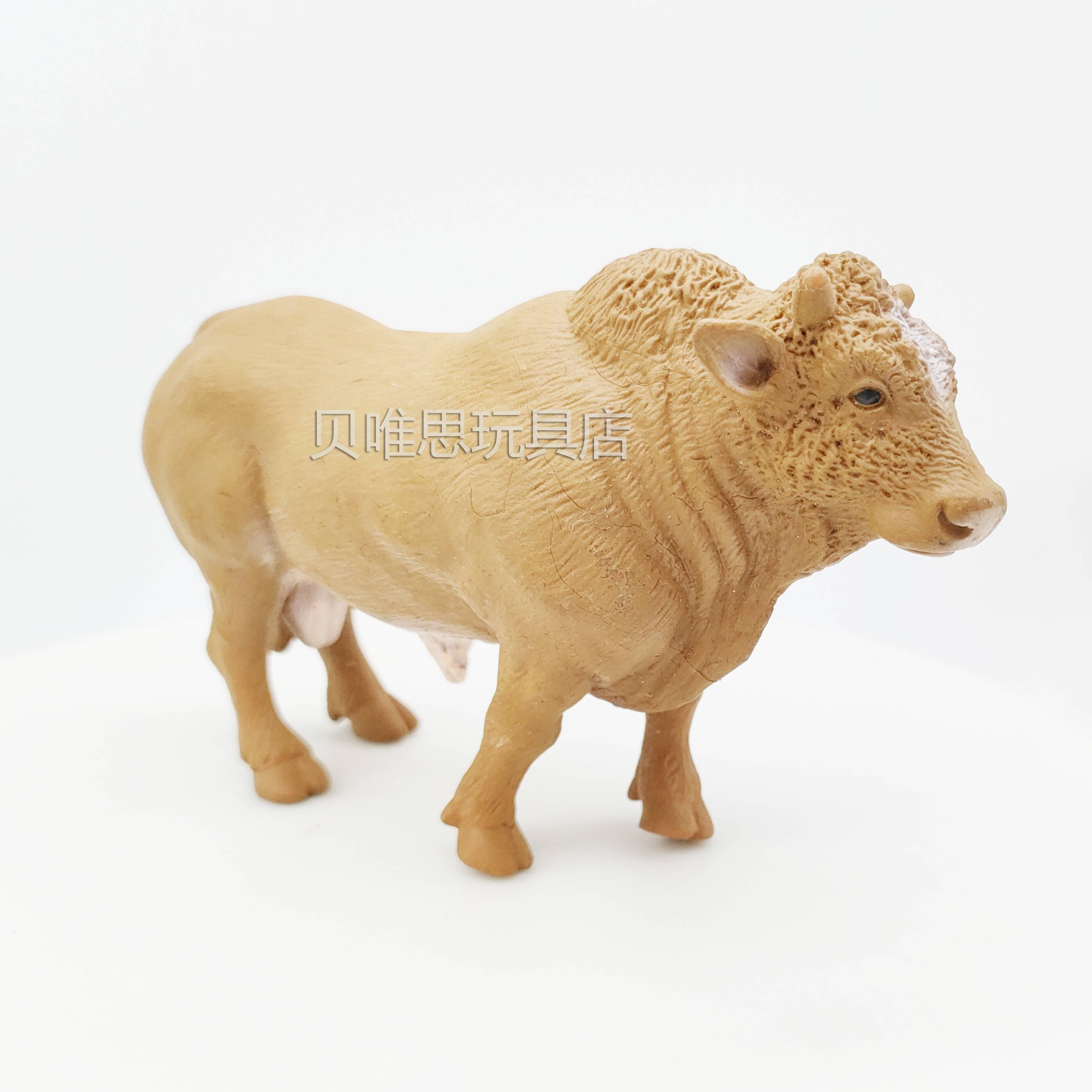 Bull Plastic Simulation Farm Animal Model