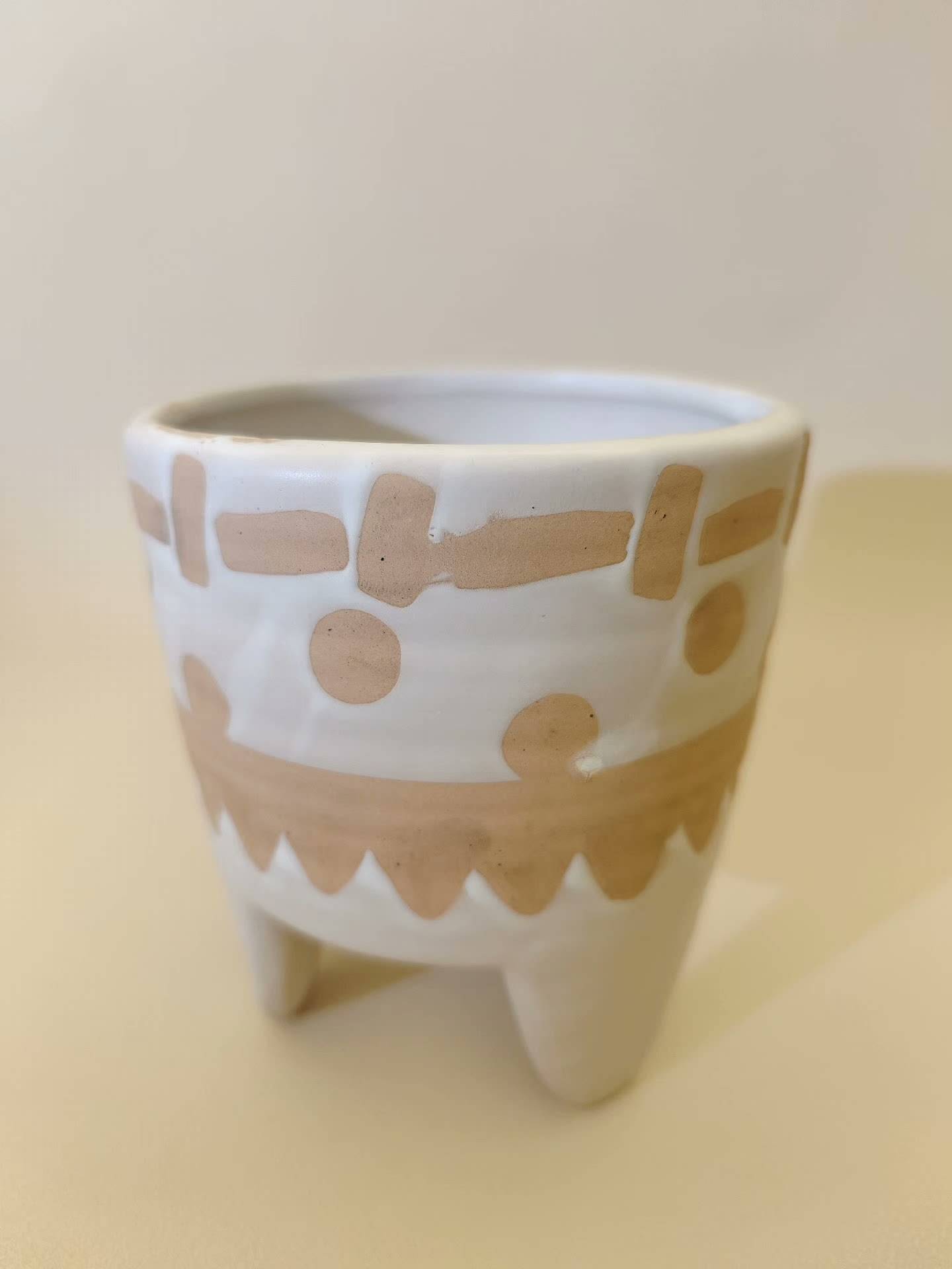 Exit European and American tail single · ceramic three -dimensional geometric pattern flower vase flower pot home ornaments