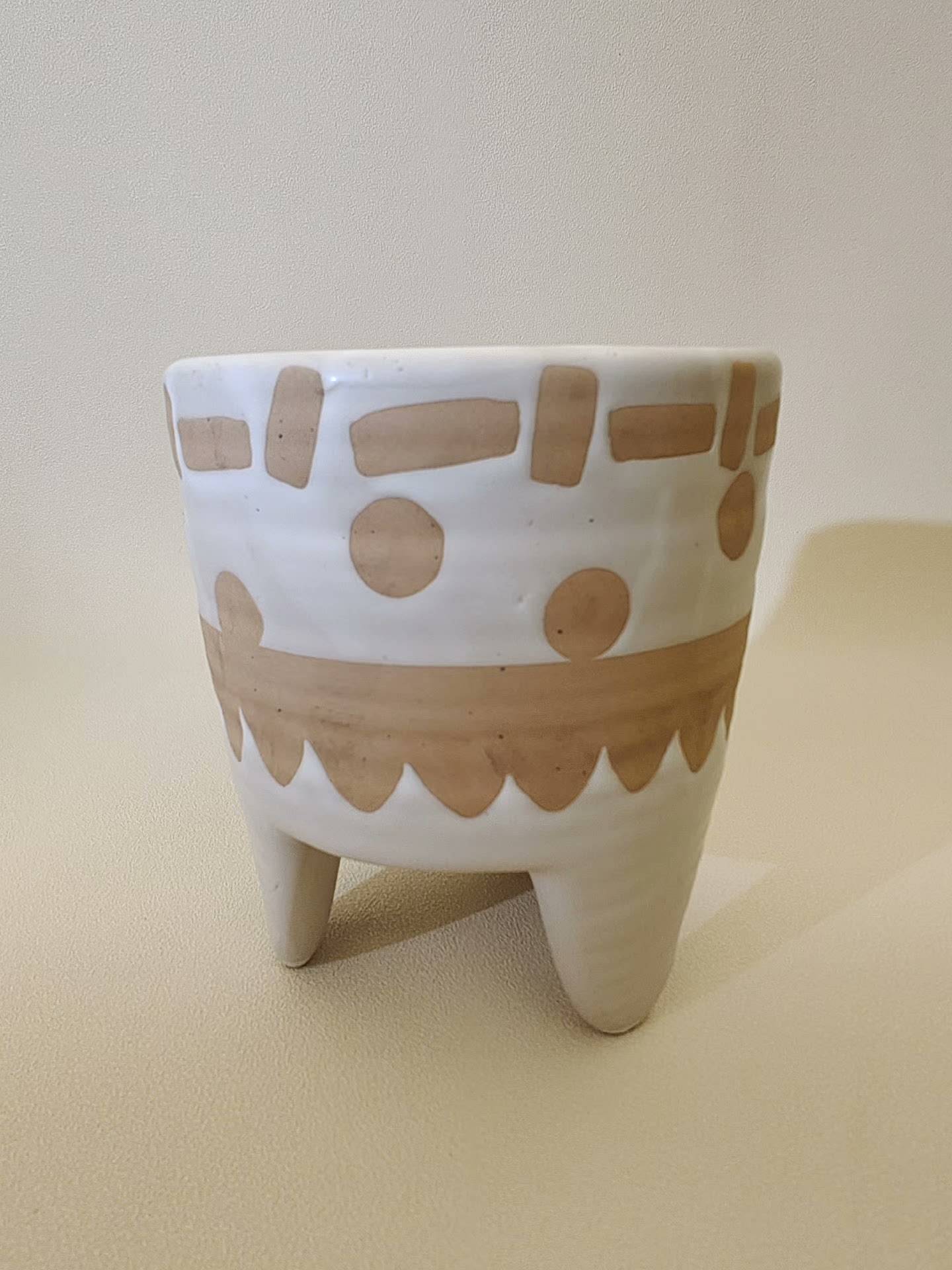 Exit European and American tail single · ceramic three -dimensional geometric pattern flower vase flower pot home ornaments
