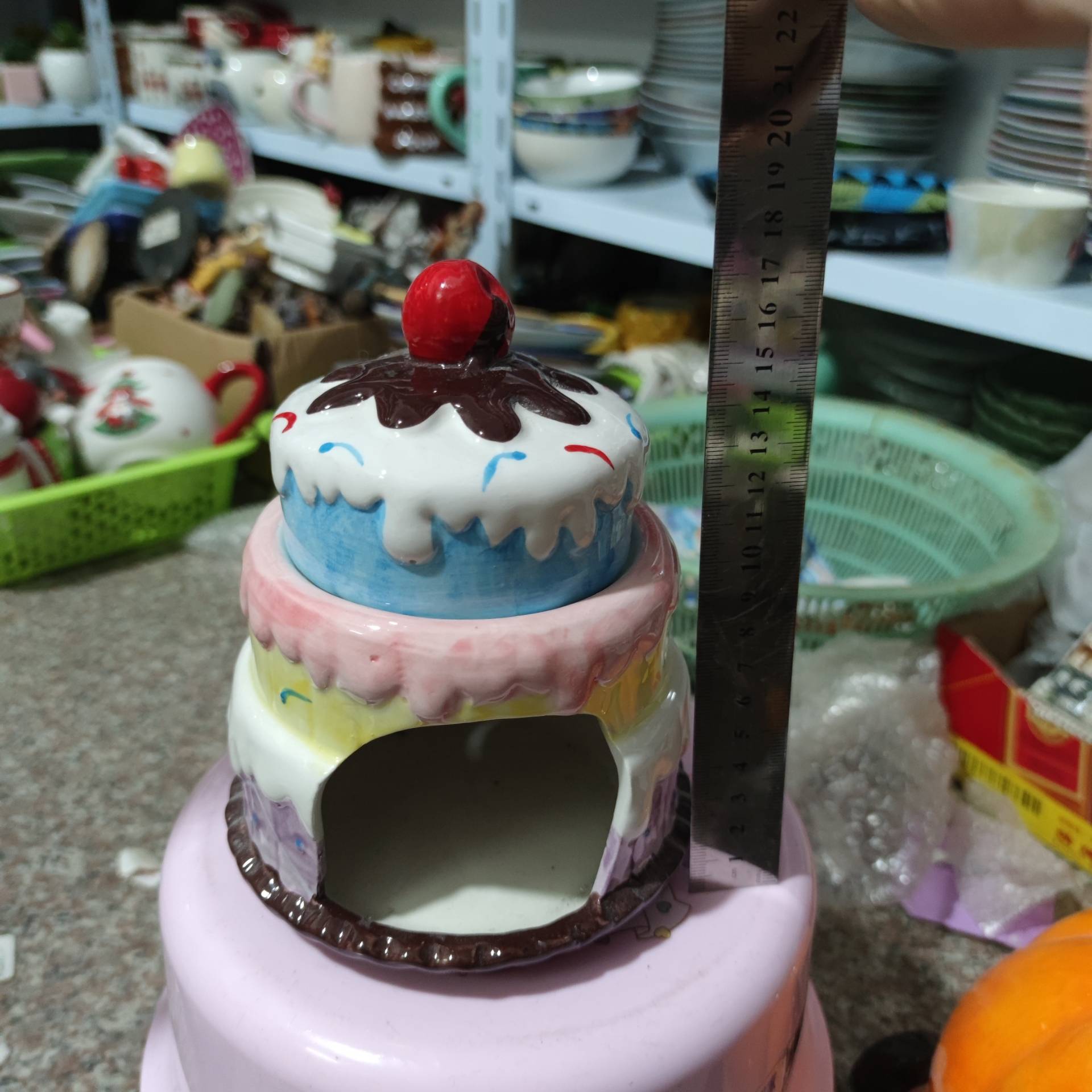 Ceramic Hangzhewo Nest Capture Animal Sleeping Nest Cake Vinnie Bear Pumpkin Car Tent Totoro Settings