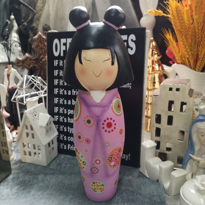 "Ink Porcelain" Porcelain Crafts Crafts Commented Girl Swing Decoration Lonely